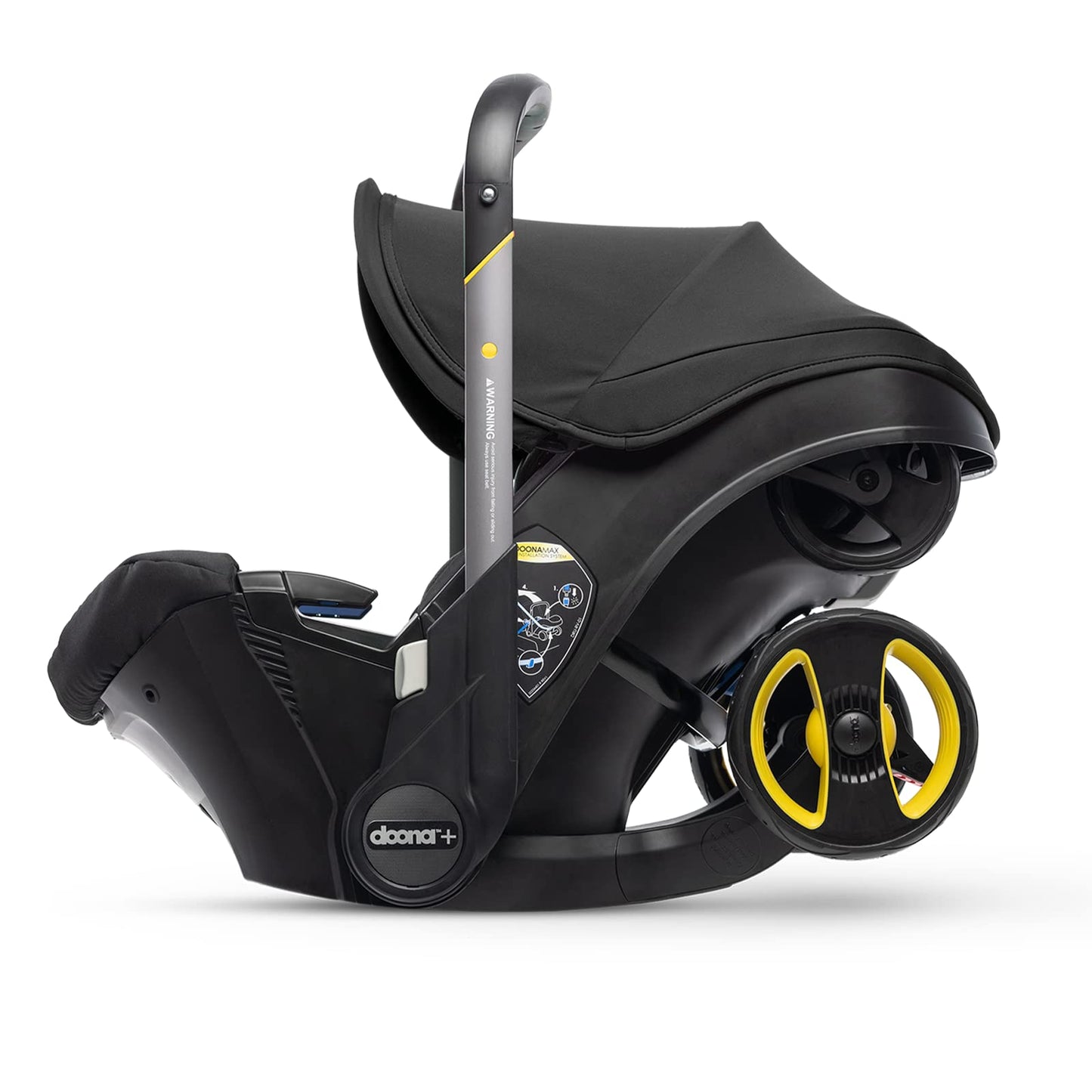 Baby Car Seat & Travel Stroller Nitro Black - Convertible 0+ Car Seat and Pram with 5 Point Safety Harness - Ergonomic Pushchair and Travel System - ISOFIX Base Sold Separately